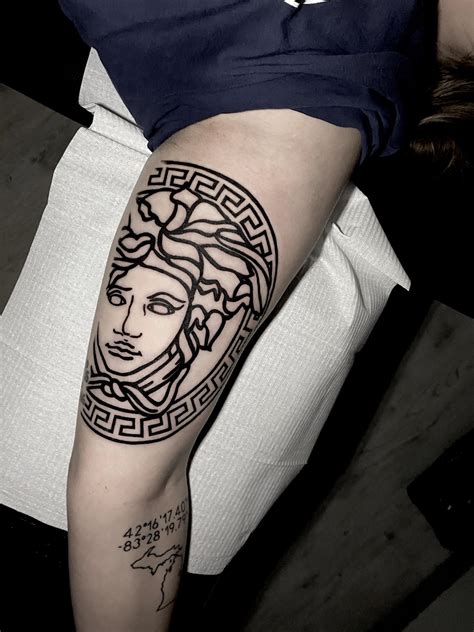 medusa versace based tattoo|medusa tattoo ideas for women.